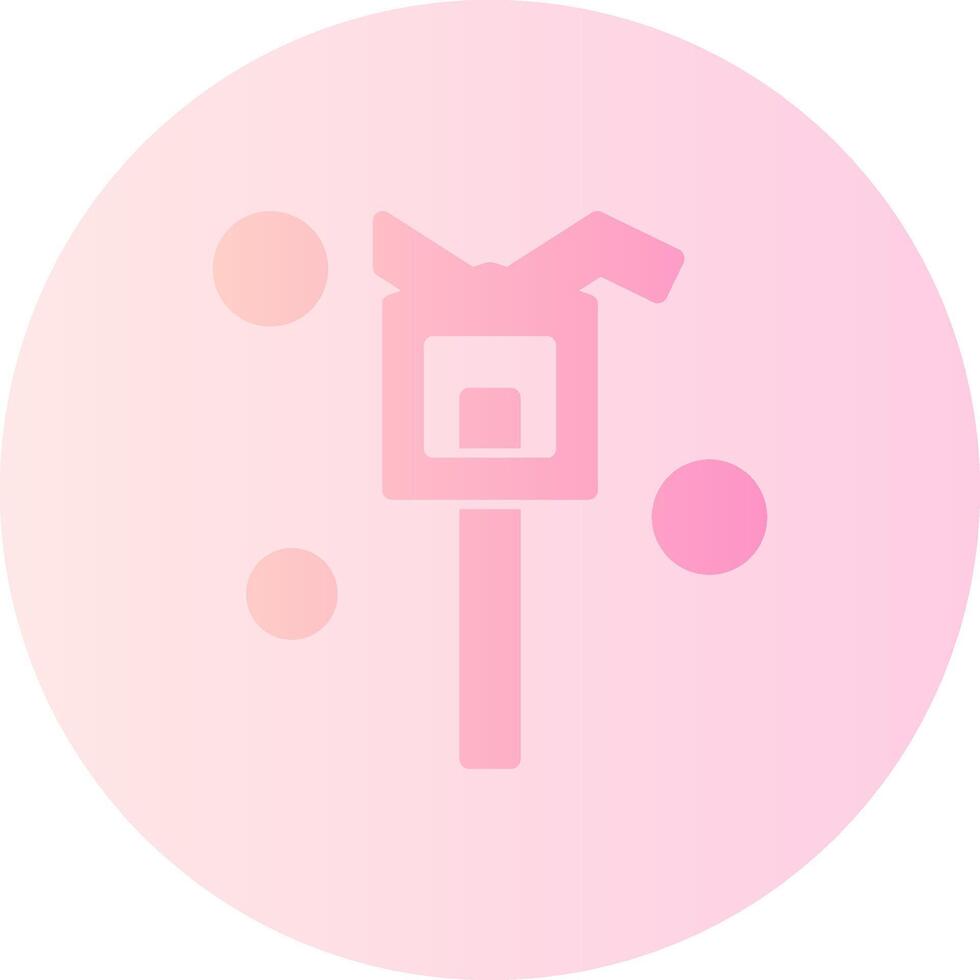 Fire Hydrant Wrench Gradient Circle Icon vector