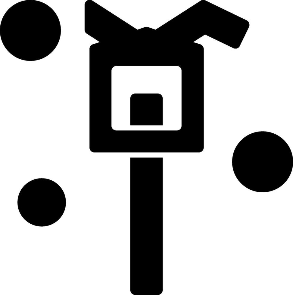 Fire Hydrant Wrench Glyph Icon vector