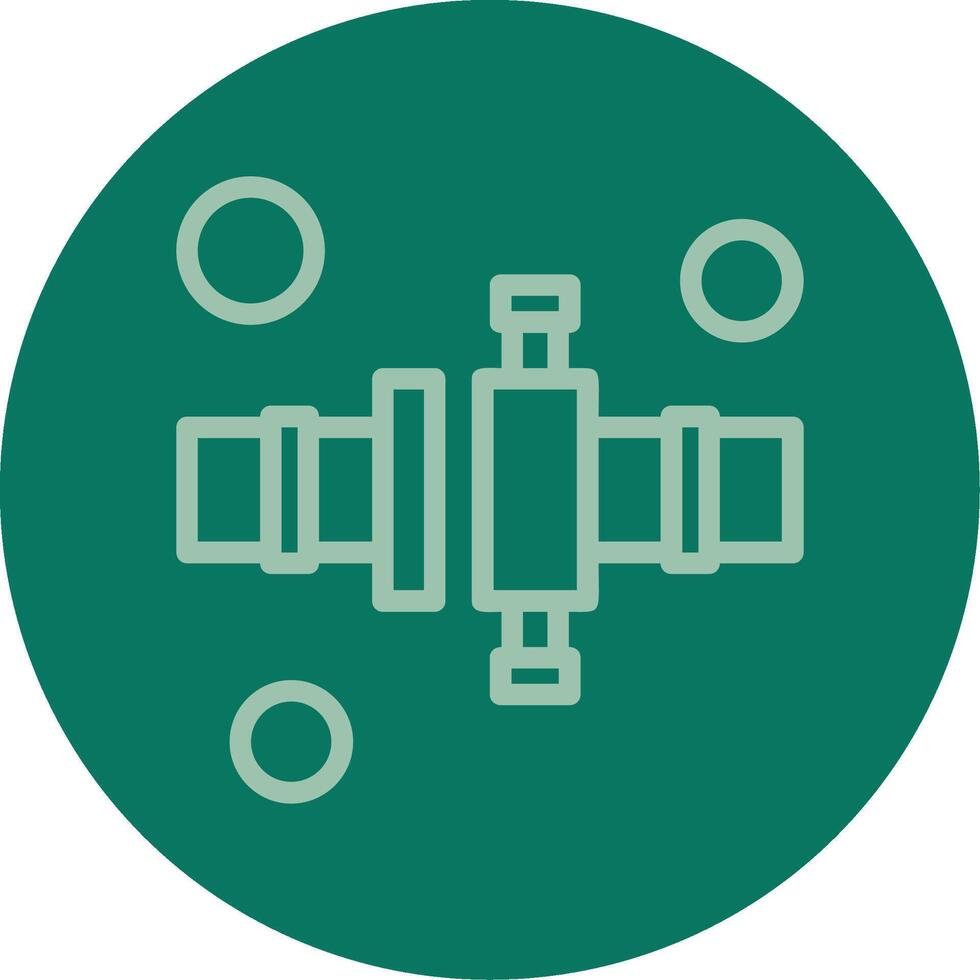 Fire Hose Connector Line Multi color Icon vector