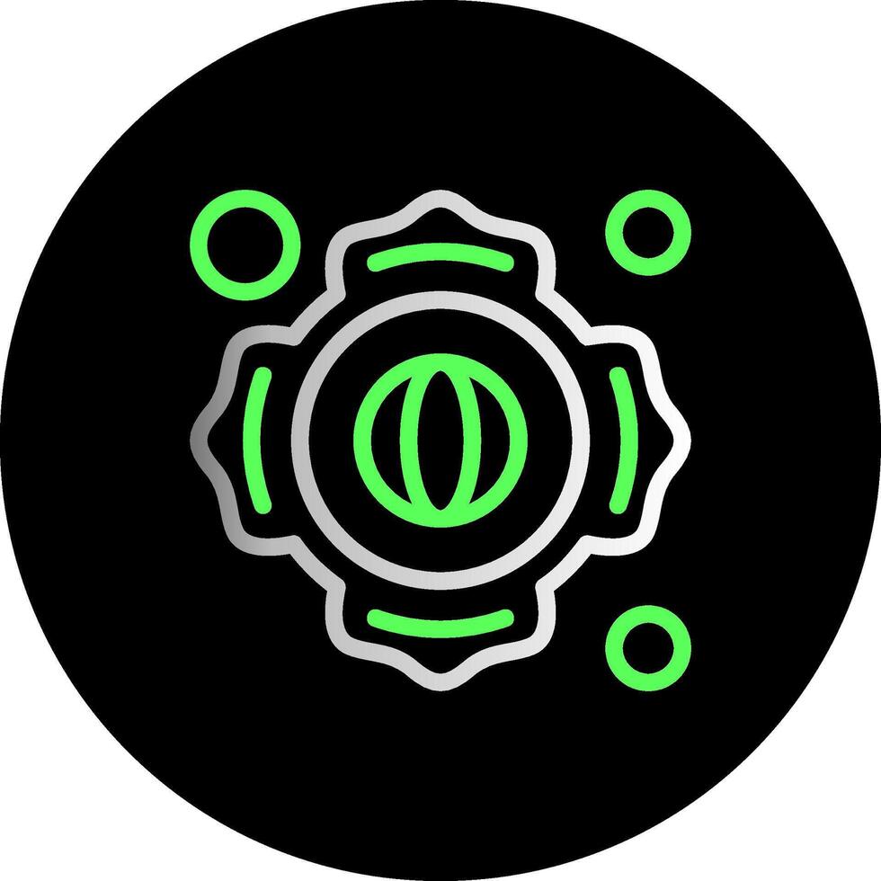 Firefighter Patch Dual Gradient Circle Icon vector