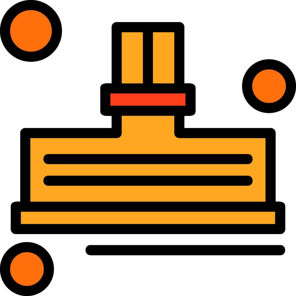 Fire Hydrant Cap Line Filled Icon vector
