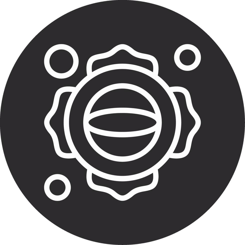 Firefighter Emblem Inverted Icon vector