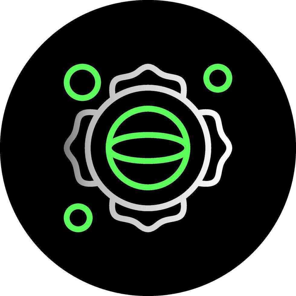 Firefighter Emblem Dual Gradient Circle Icon vector