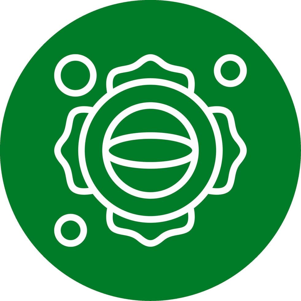 Firefighter Emblem Outline Circle Icon vector