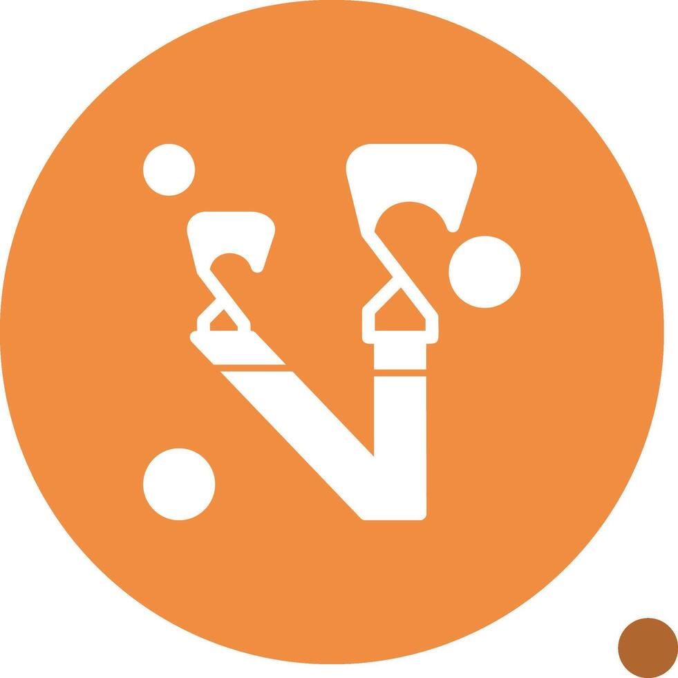 Fire Hose Strap Glyph Shadow Icon vector