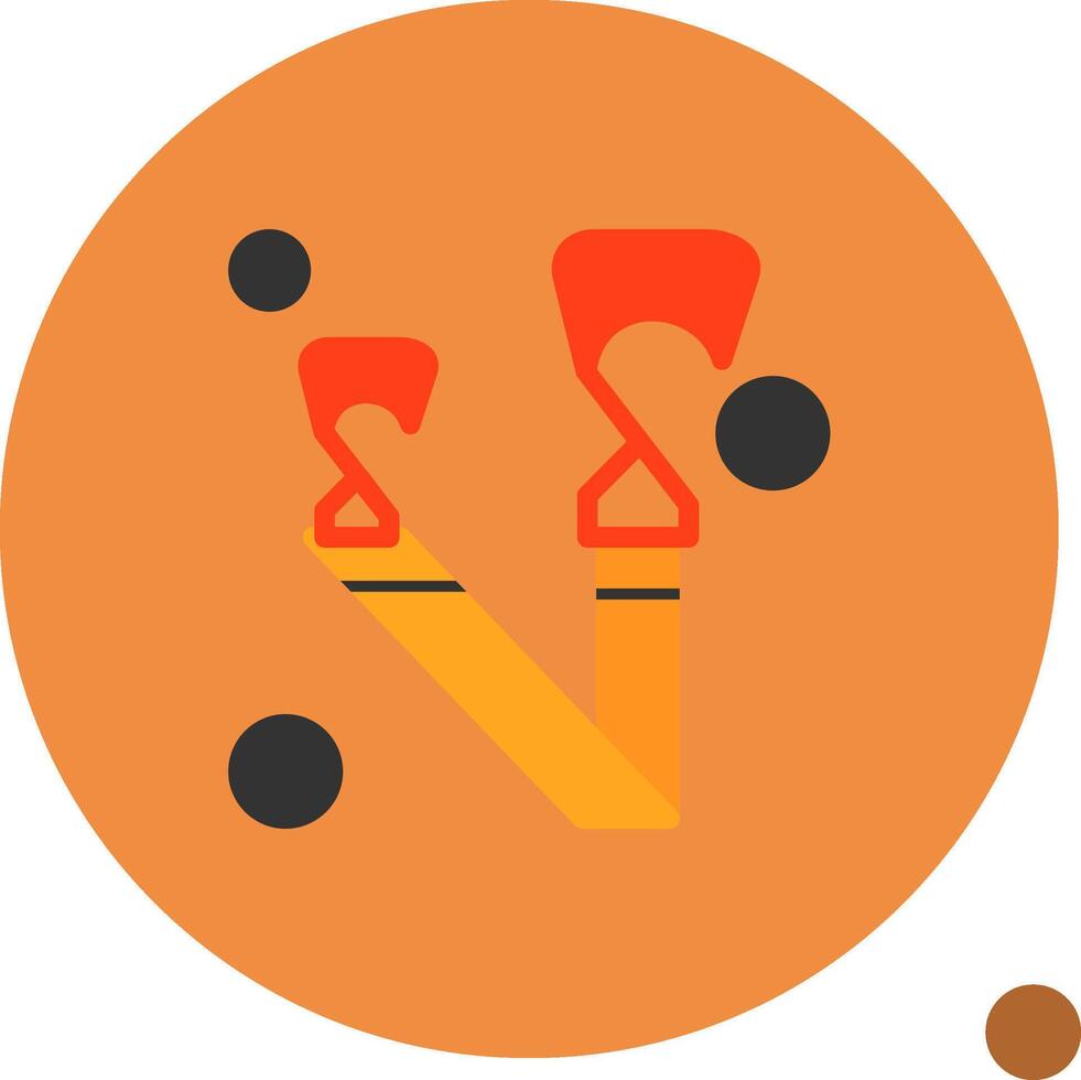 Fire Hose Strap Flat Shadow Icon vector