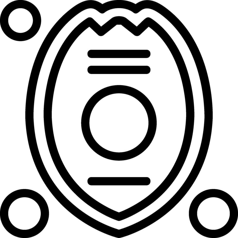 Firefighter Badge Line Icon vector