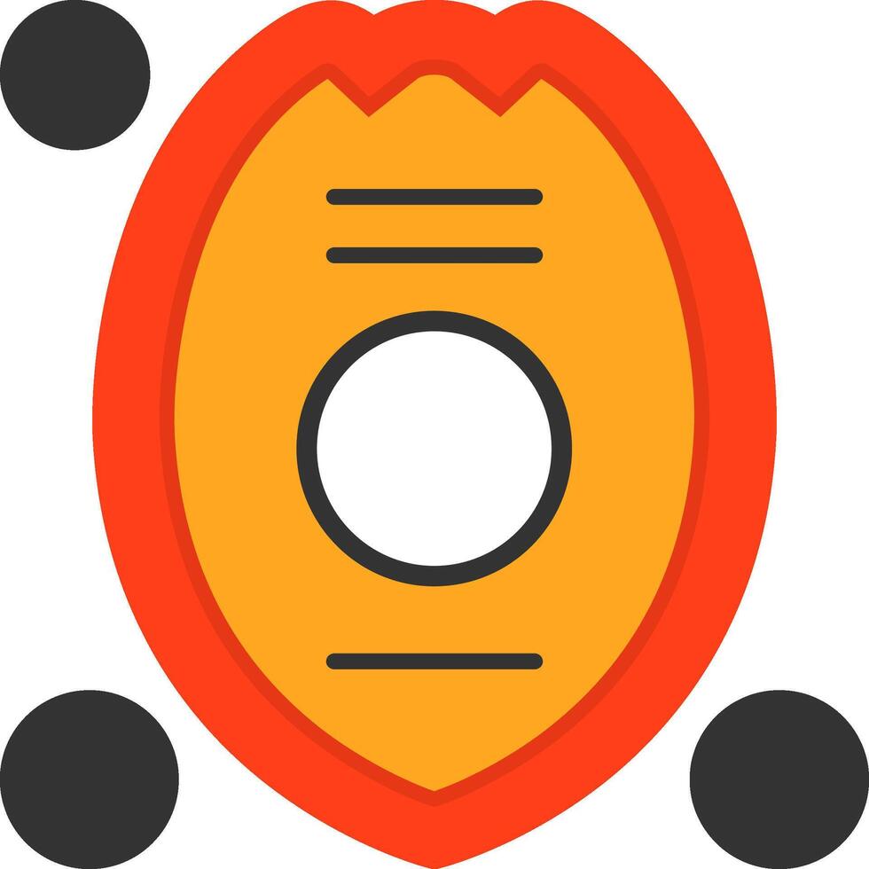 Firefighter Badge Flat Icon vector