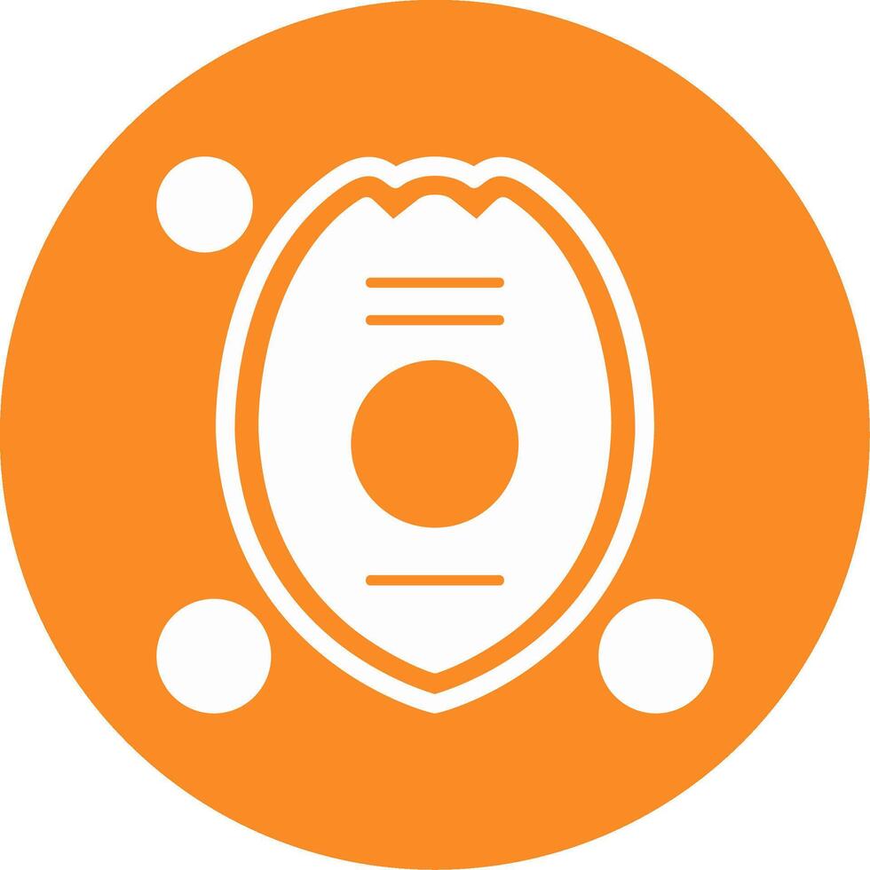 Firefighter Badge Glyph Circle Icon vector