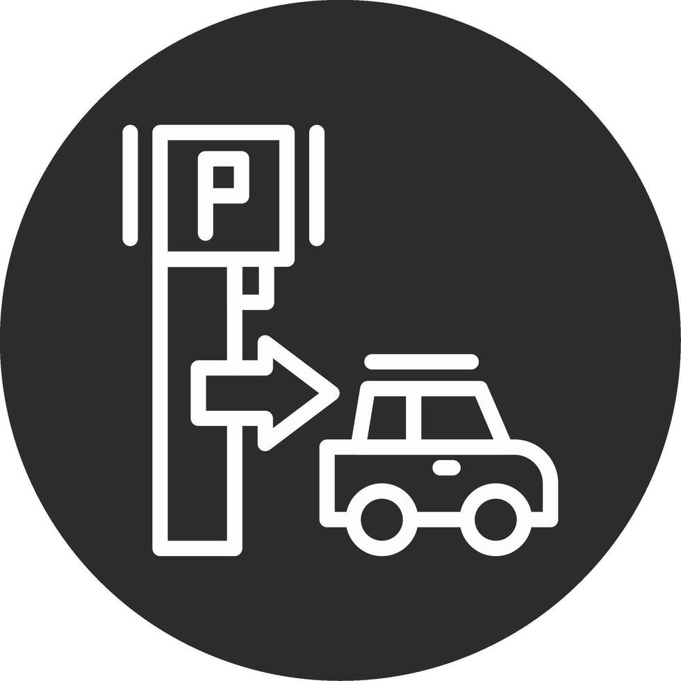Exit signs Inverted Icon vector