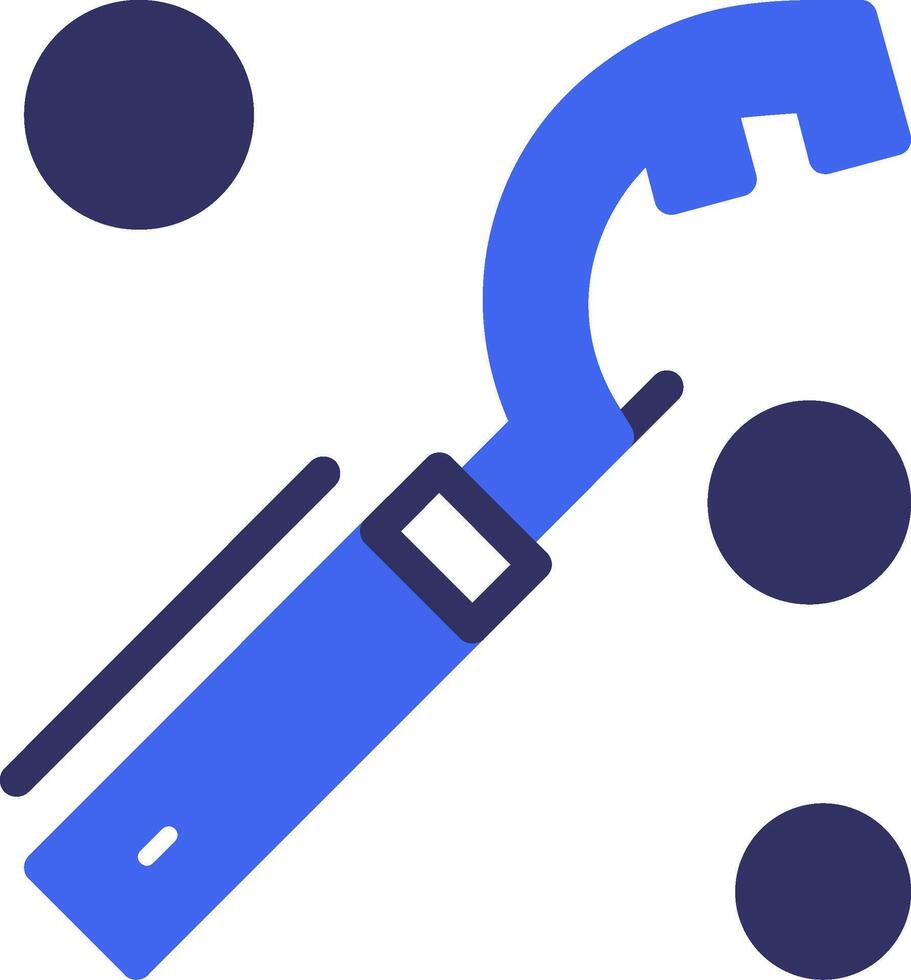 Fire Hose Connector Wrench Solid Two Color Icon vector