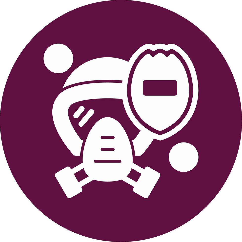 Firefighter Helmet Shield Glyph Circle Icon vector