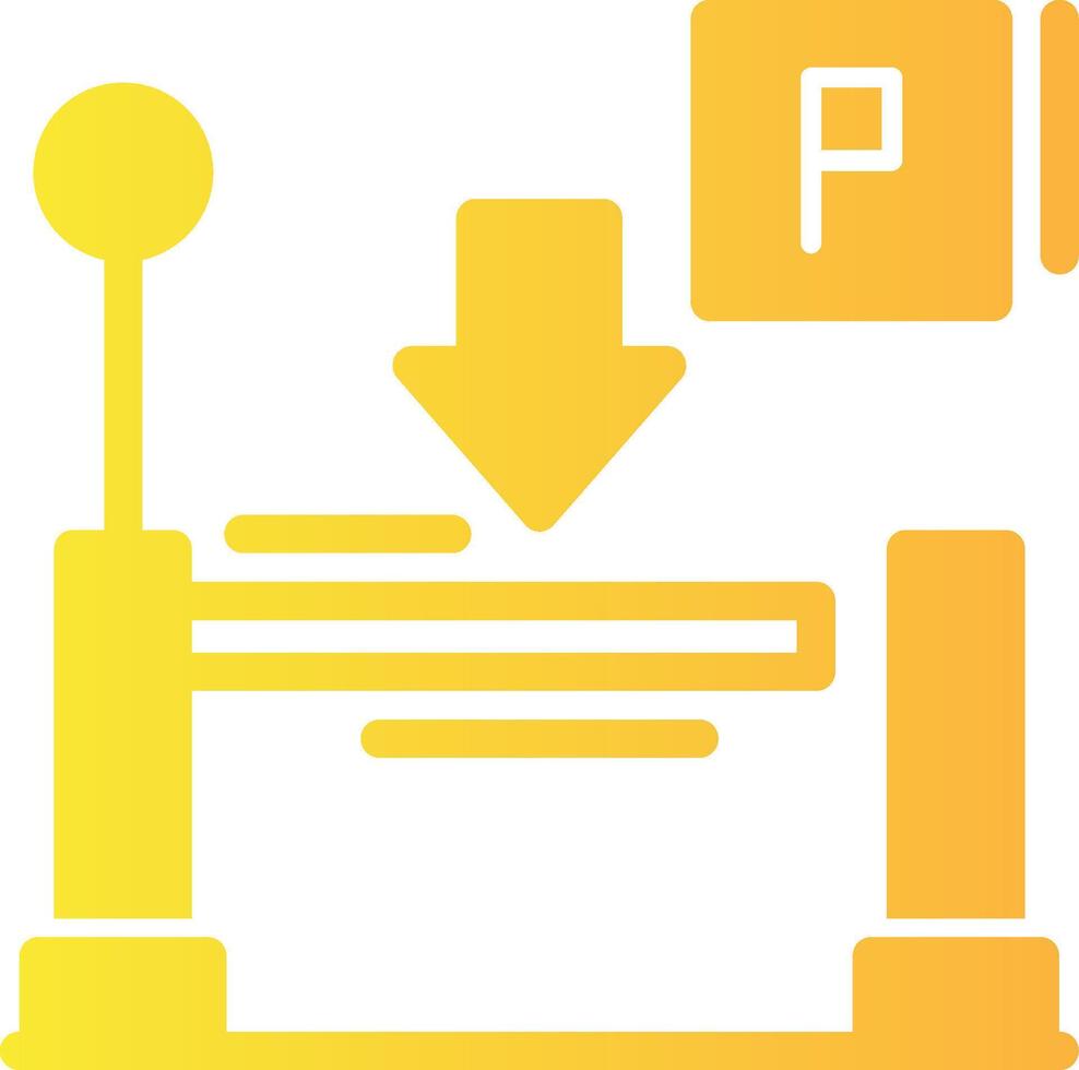 Entry ramp Solid Multi Gradient Icon vector