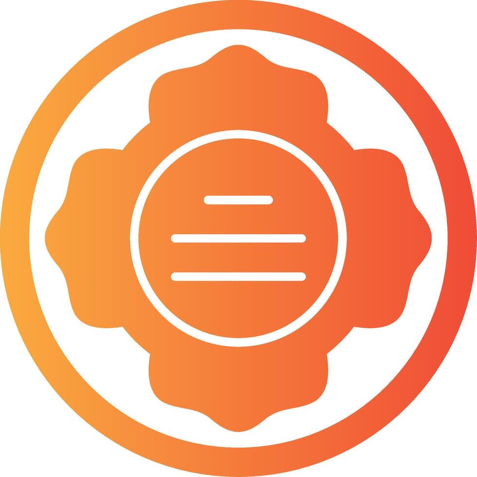 Firefighter Patch Solid Multi Gradient Icon vector