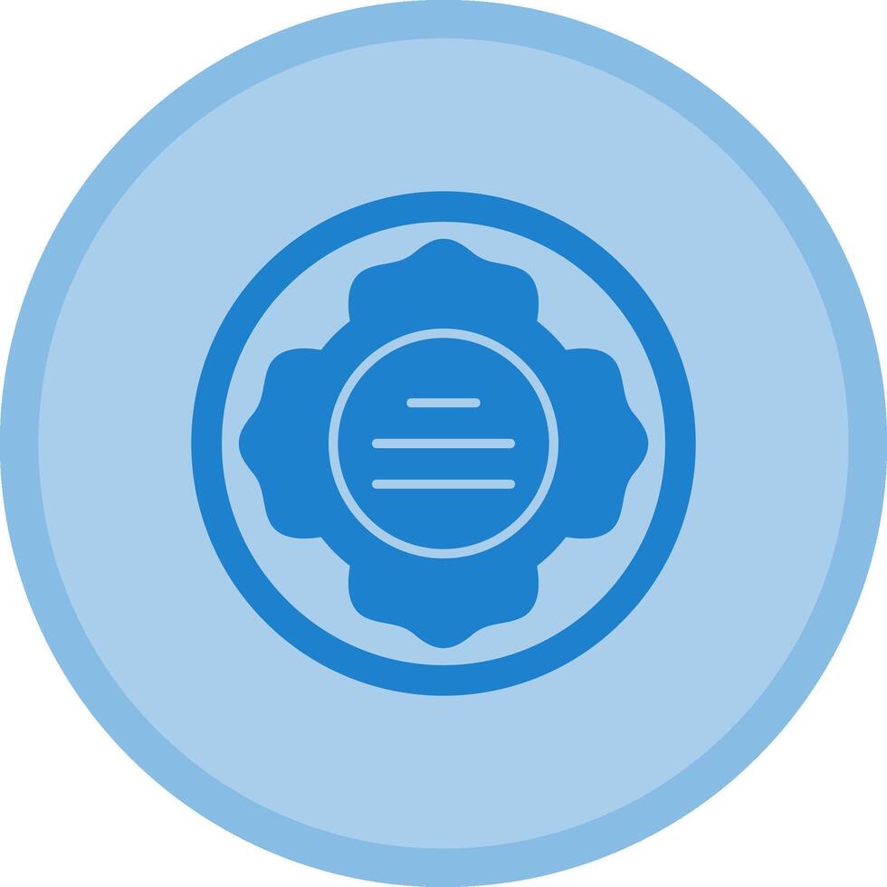 Firefighter Patch Multicolor Circle Icon vector