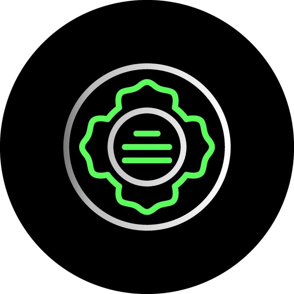 Firefighter Patch Dual Gradient Circle Icon vector