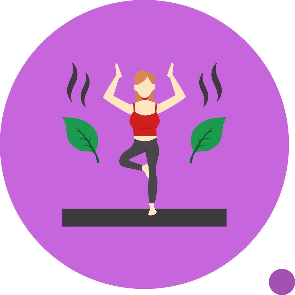 Wellness Flat Shadow Icon vector