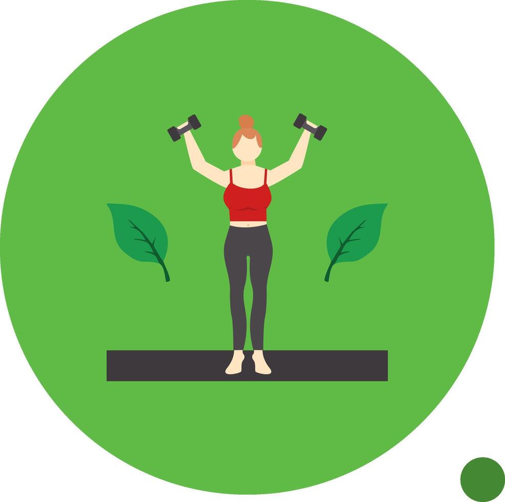 Exercise Flat Shadow Icon vector