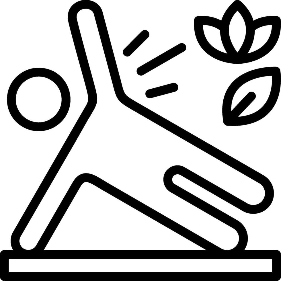 Fitness Line Icon vector