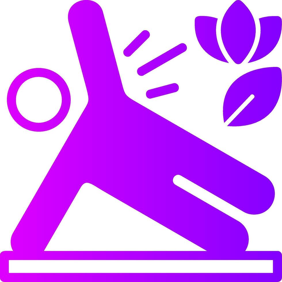 Fitness Solid Multi Gradient Icon vector