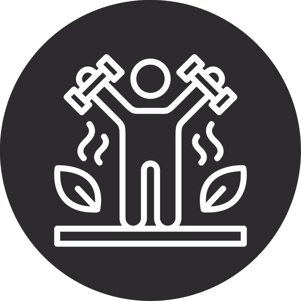 Exercise Inverted Icon vector