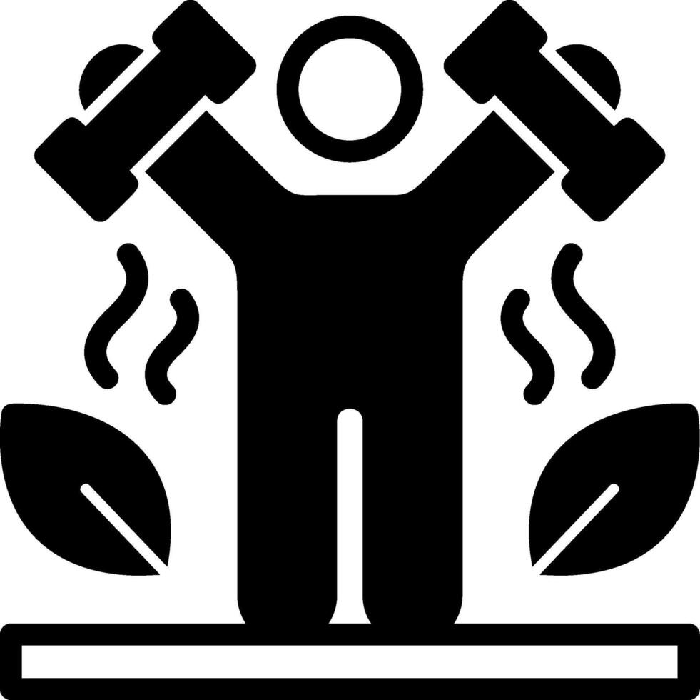 Exercise Glyph Icon vector