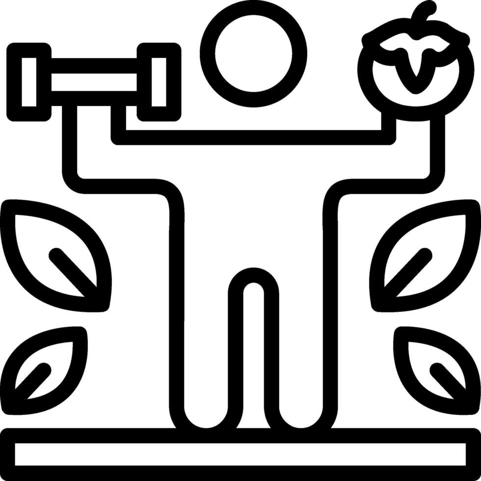 Nutrition Line Icon vector