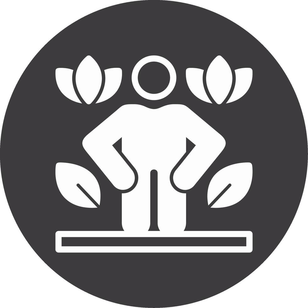 Health Kick Glyph Circle Icon vector