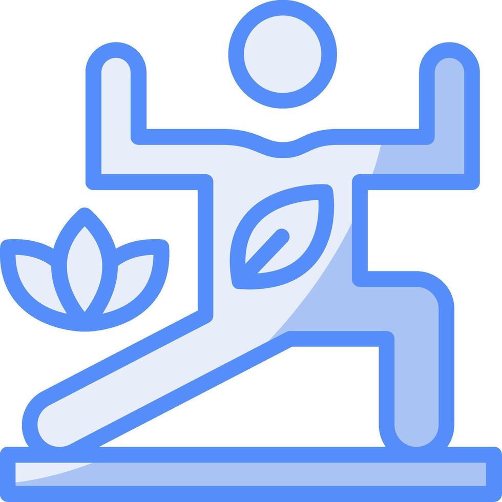 Active Lifestyle Line Filled Blue Icon vector