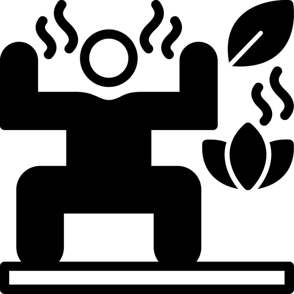 Strength Training Glyph Icon vector