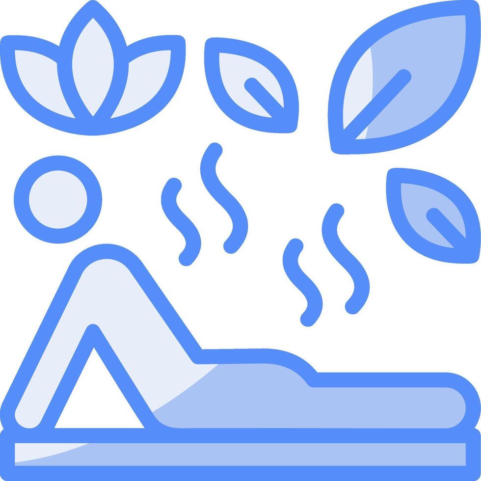 Flexibility Line Filled Blue Icon vector