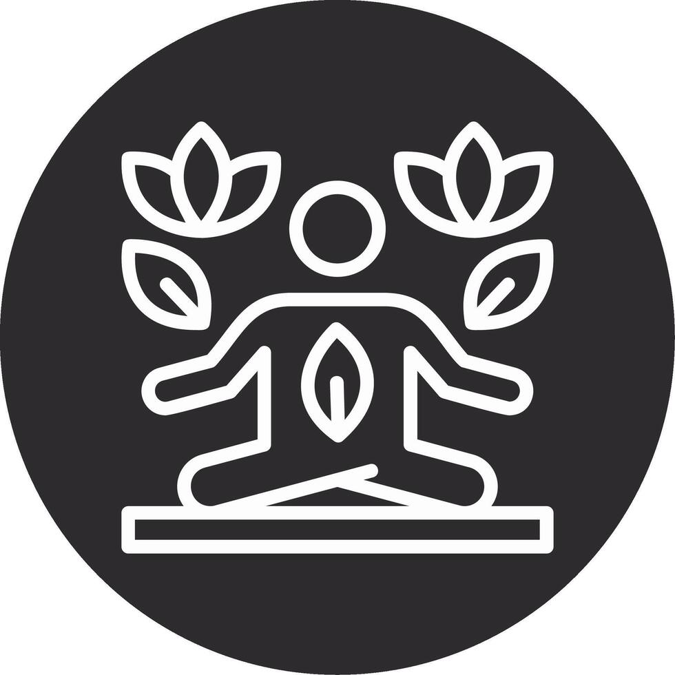 Yoga Inverted Icon vector