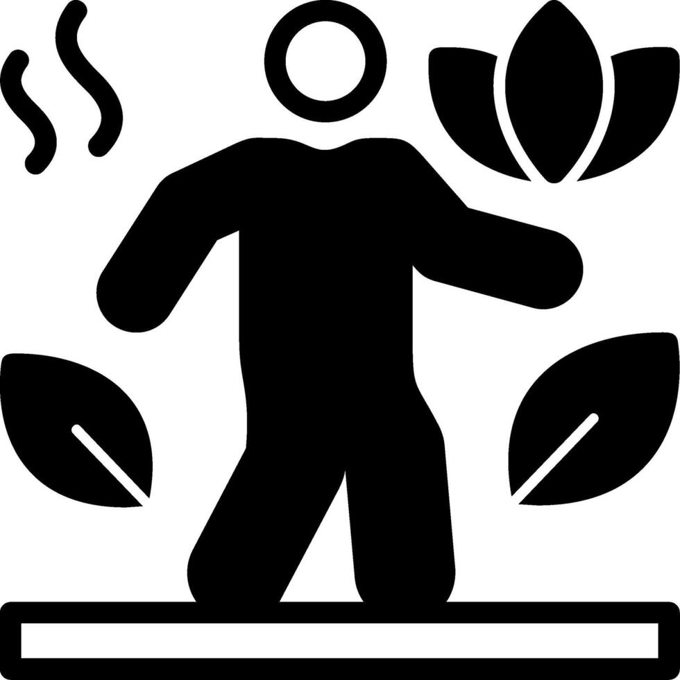 Walking Glyph Icon vector