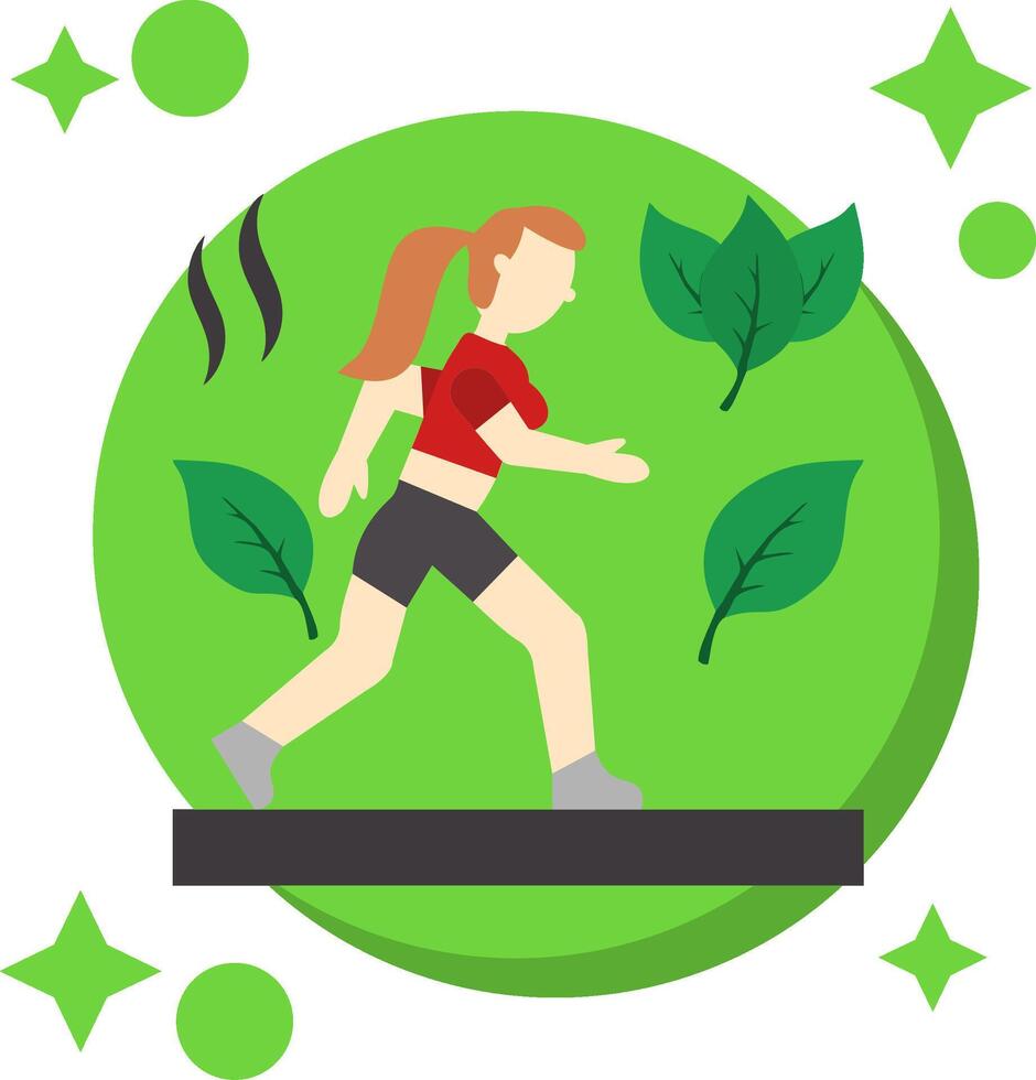 Walking Tailed Color Icon vector