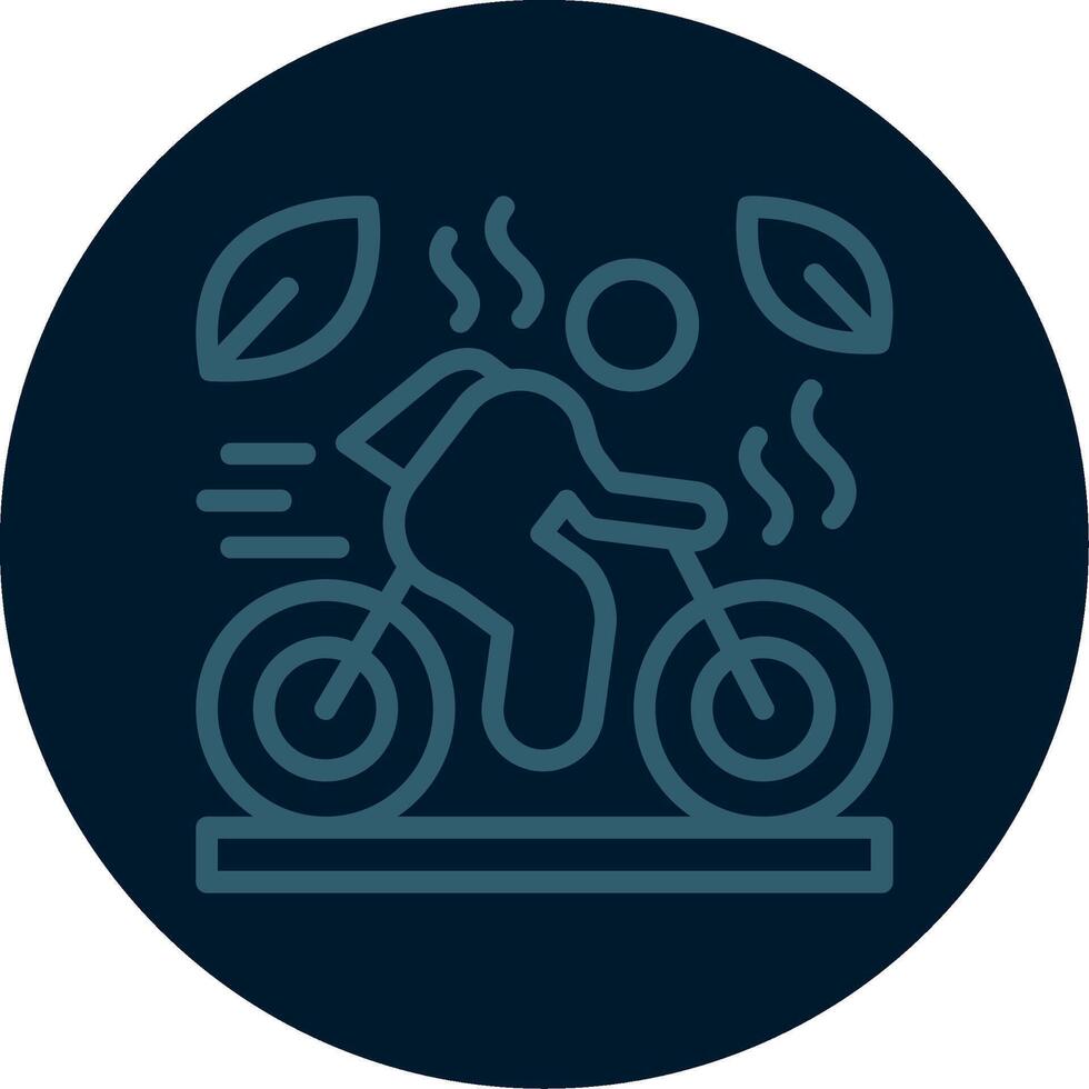 ciclismo línea multi color icono vector