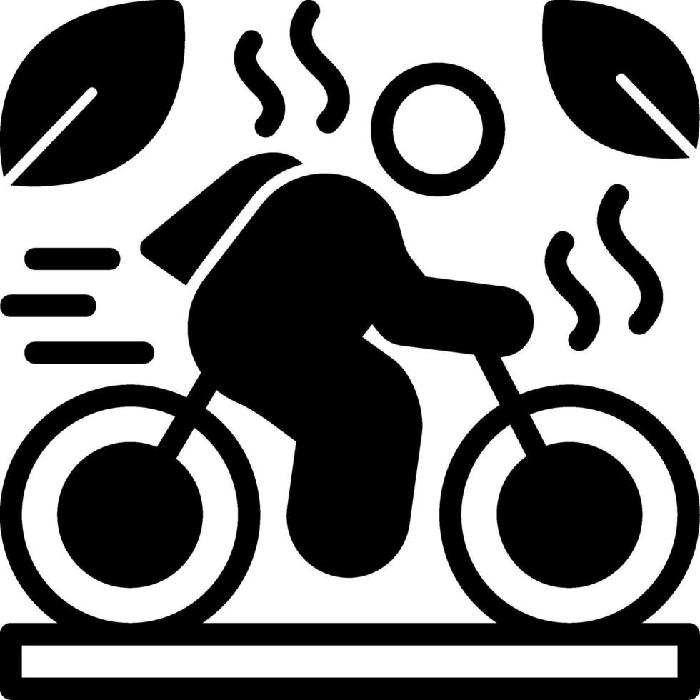 Cycling Glyph Icon vector