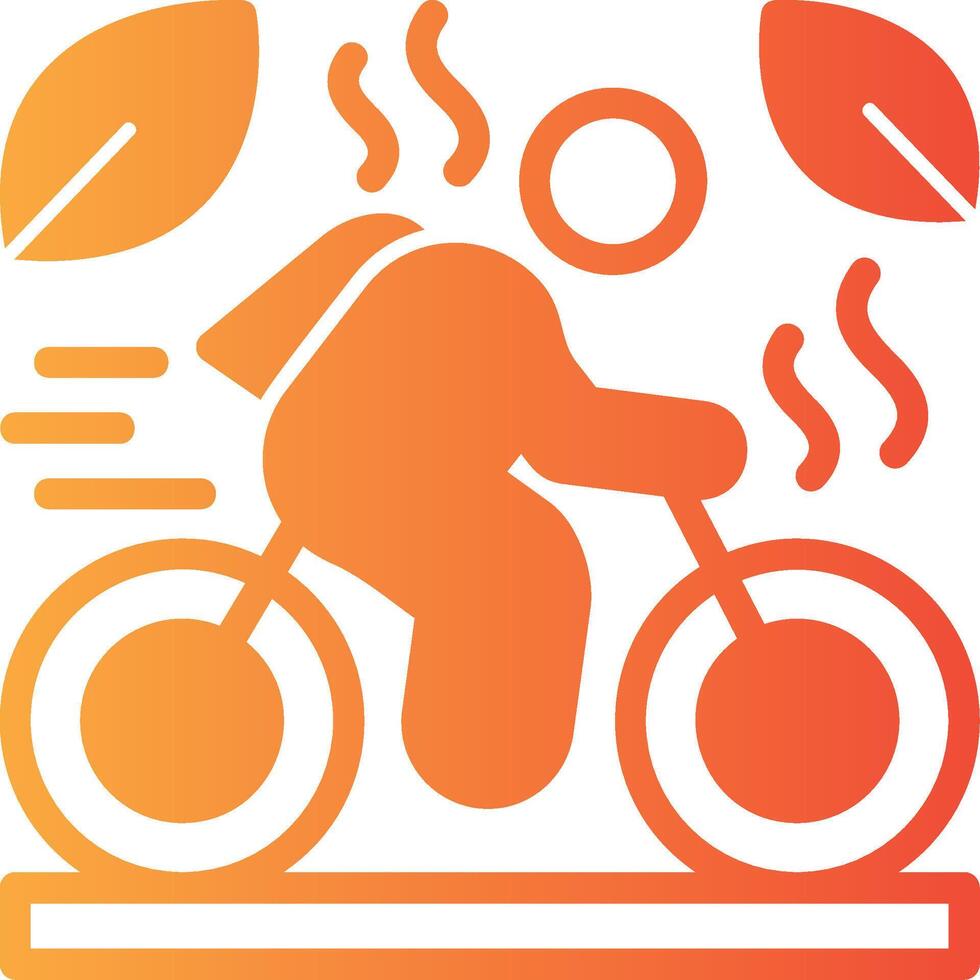 Cycling Solid Multi Gradient Icon vector