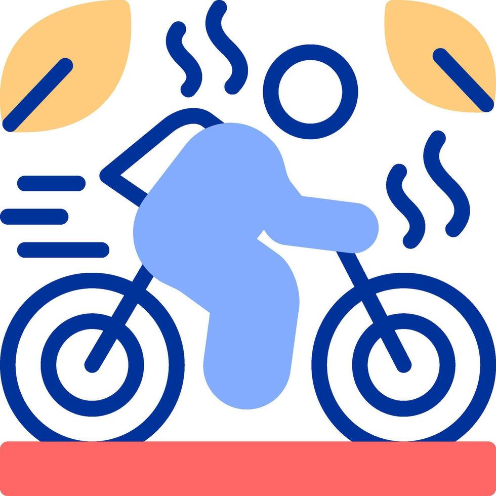 ciclismo color lleno icono vector