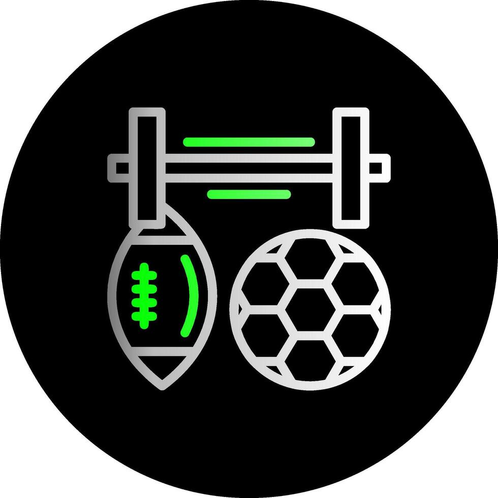 Sports Dual Gradient Circle Icon vector