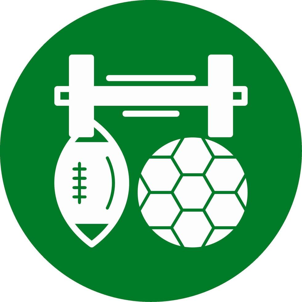 Sports Glyph Circle Icon vector