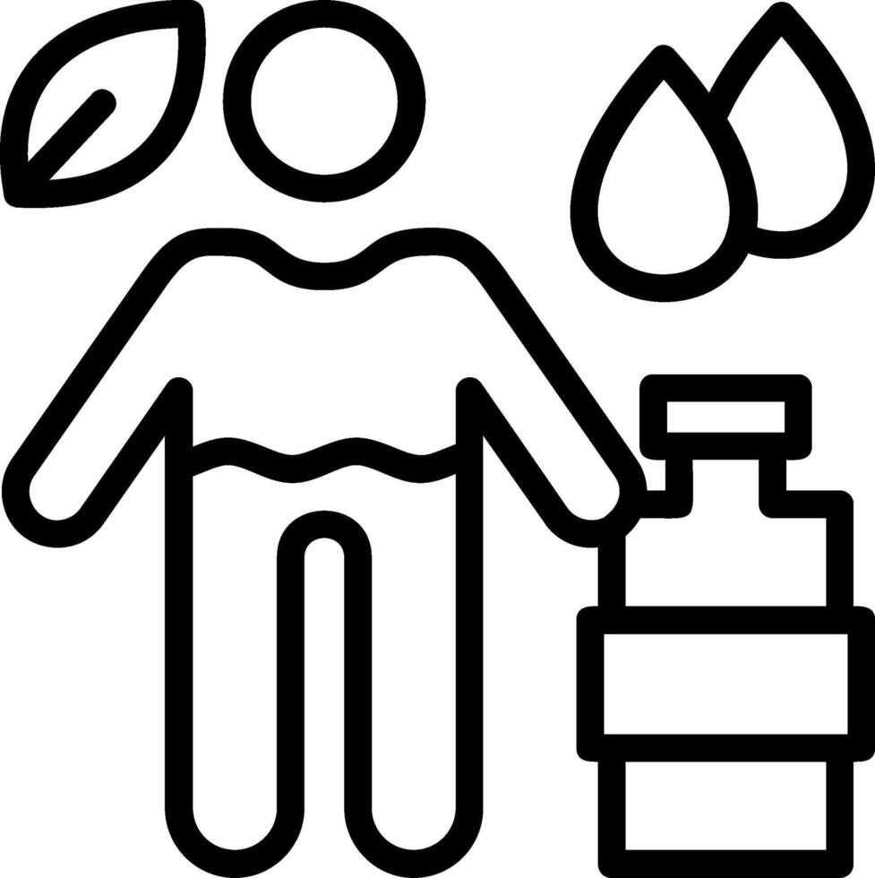 Hydration Line Icon vector