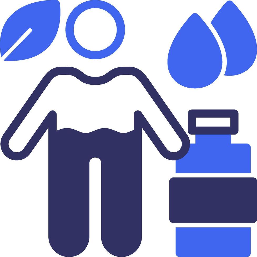 Hydration Solid Two Color Icon vector