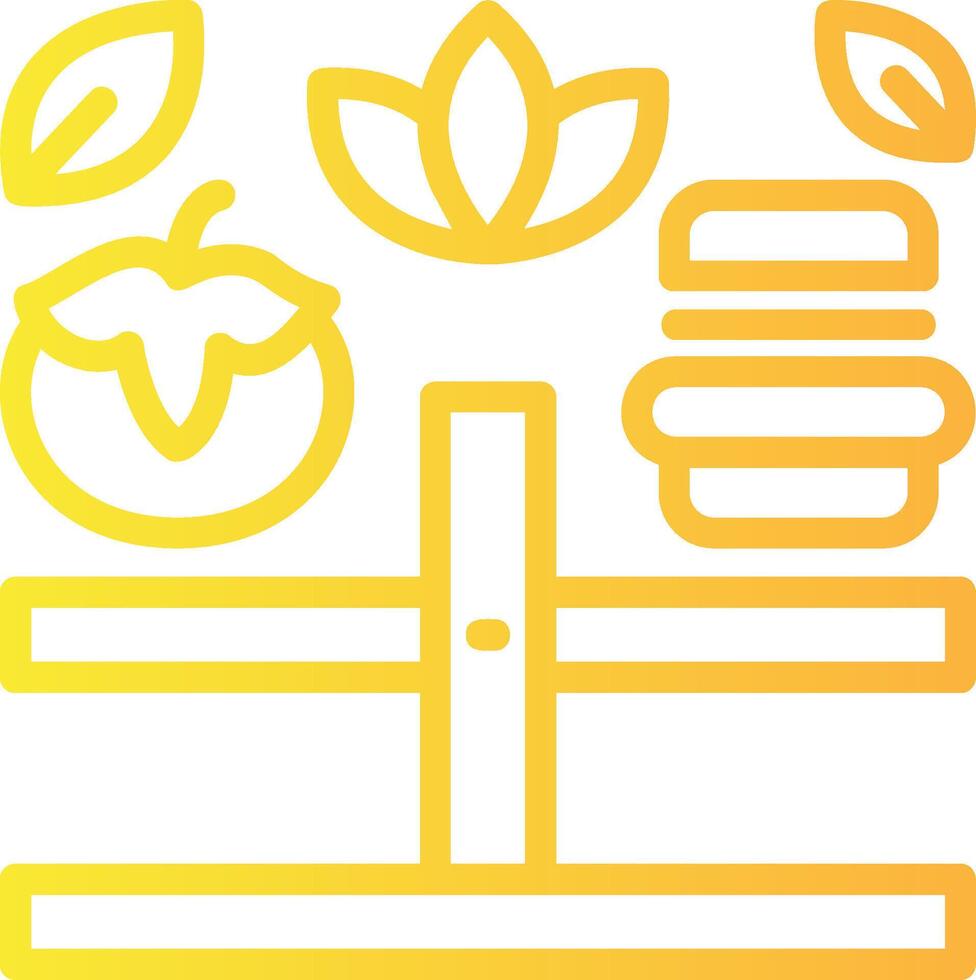Balanced Diet Linear Gradient Icon vector