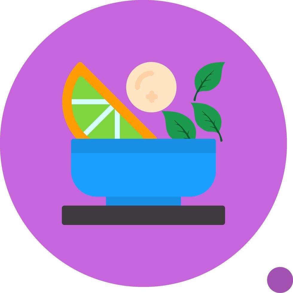 todo comidas plano sombra icono vector