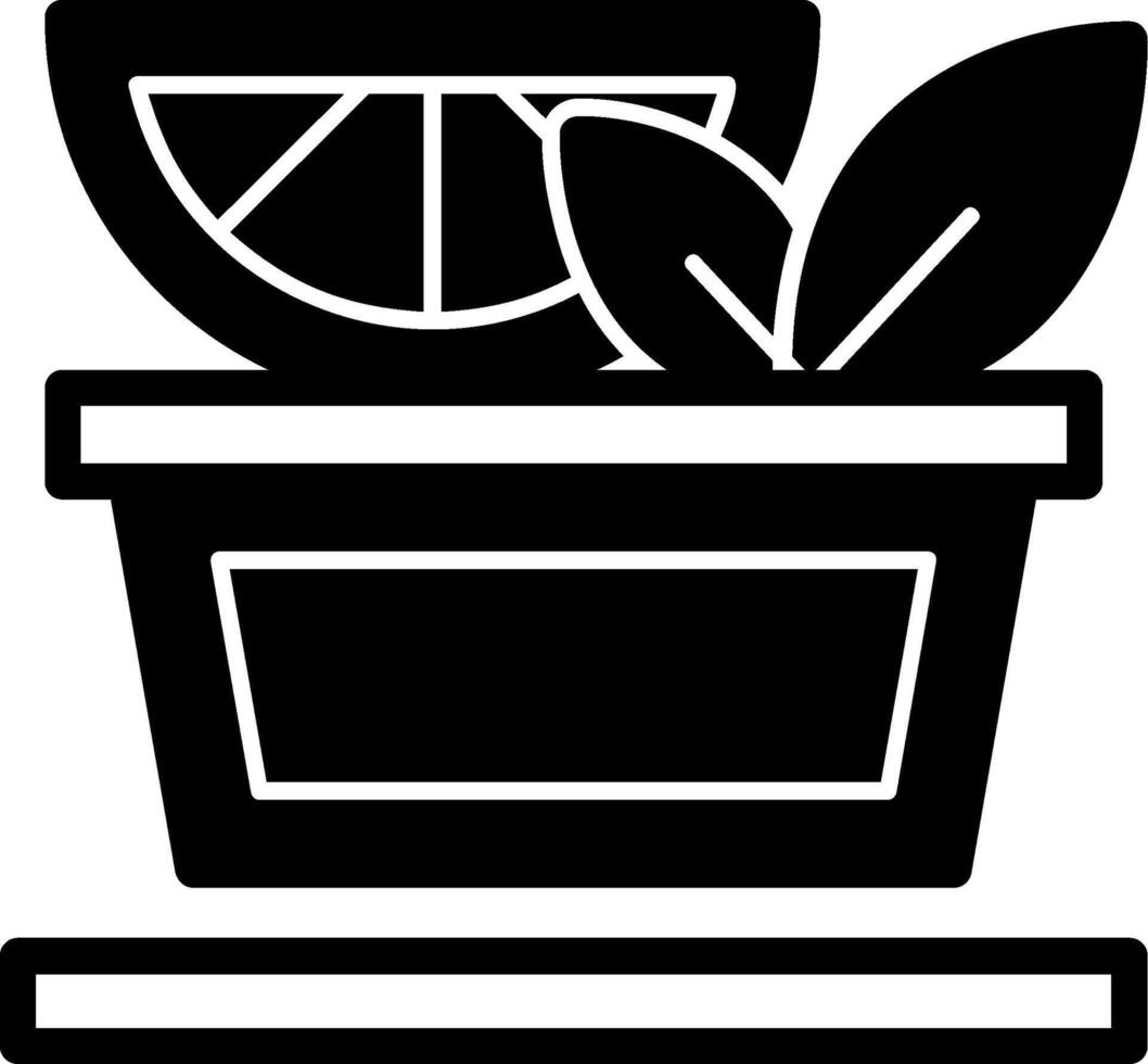Meal Prep Glyph Icon vector