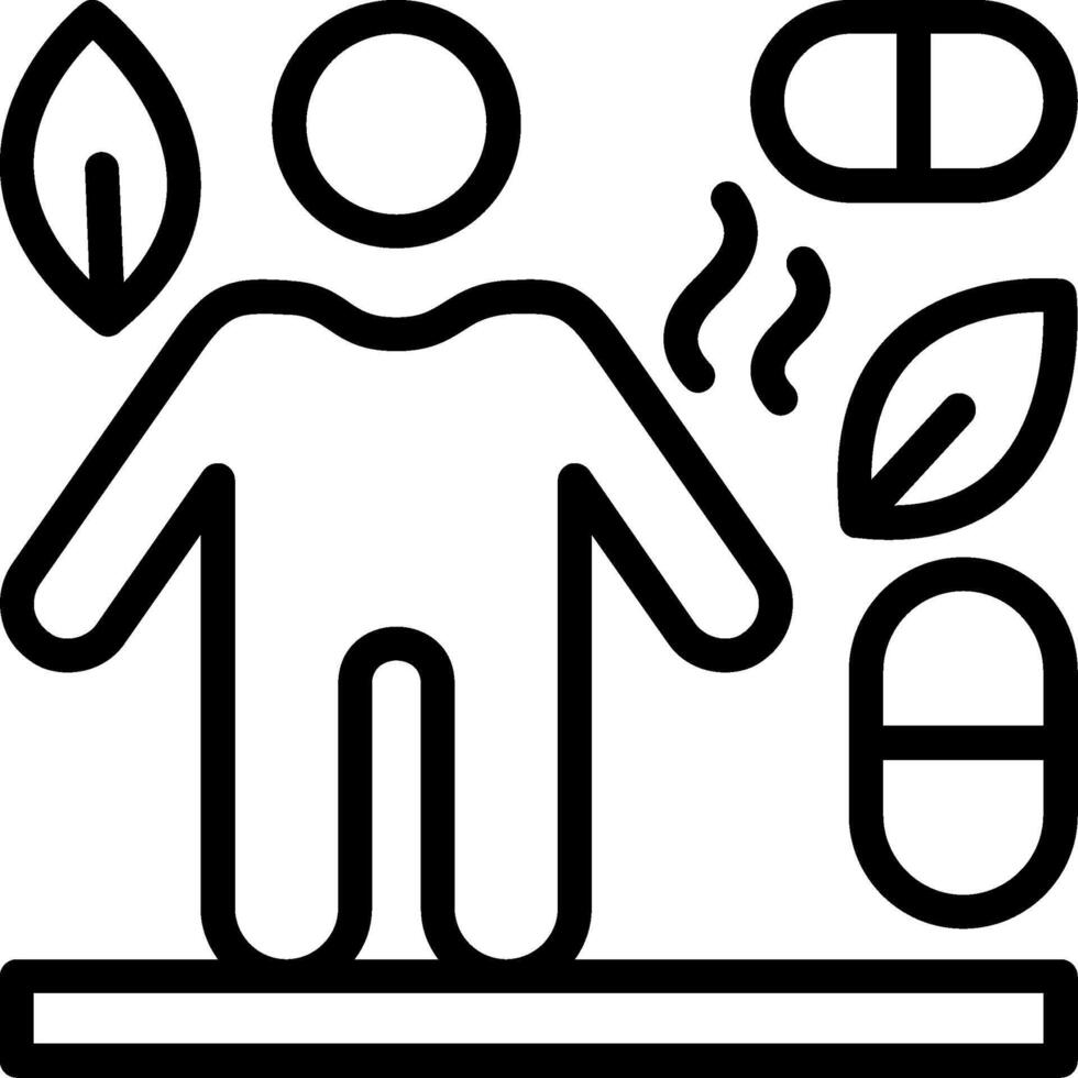 Vitamins Line Icon vector