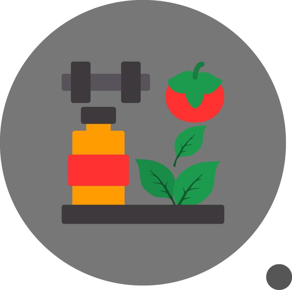 Minerals Flat Shadow Icon vector