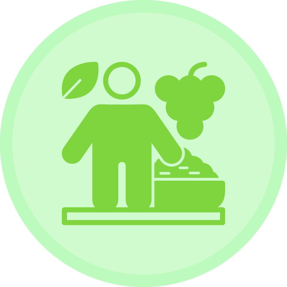 Nutrient-Dense Multicolor Circle Icon vector