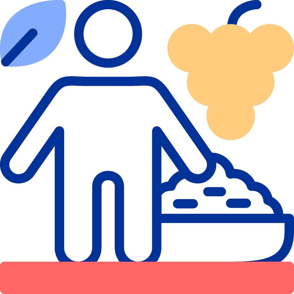 Nutrient-Dense Color Filled Icon vector