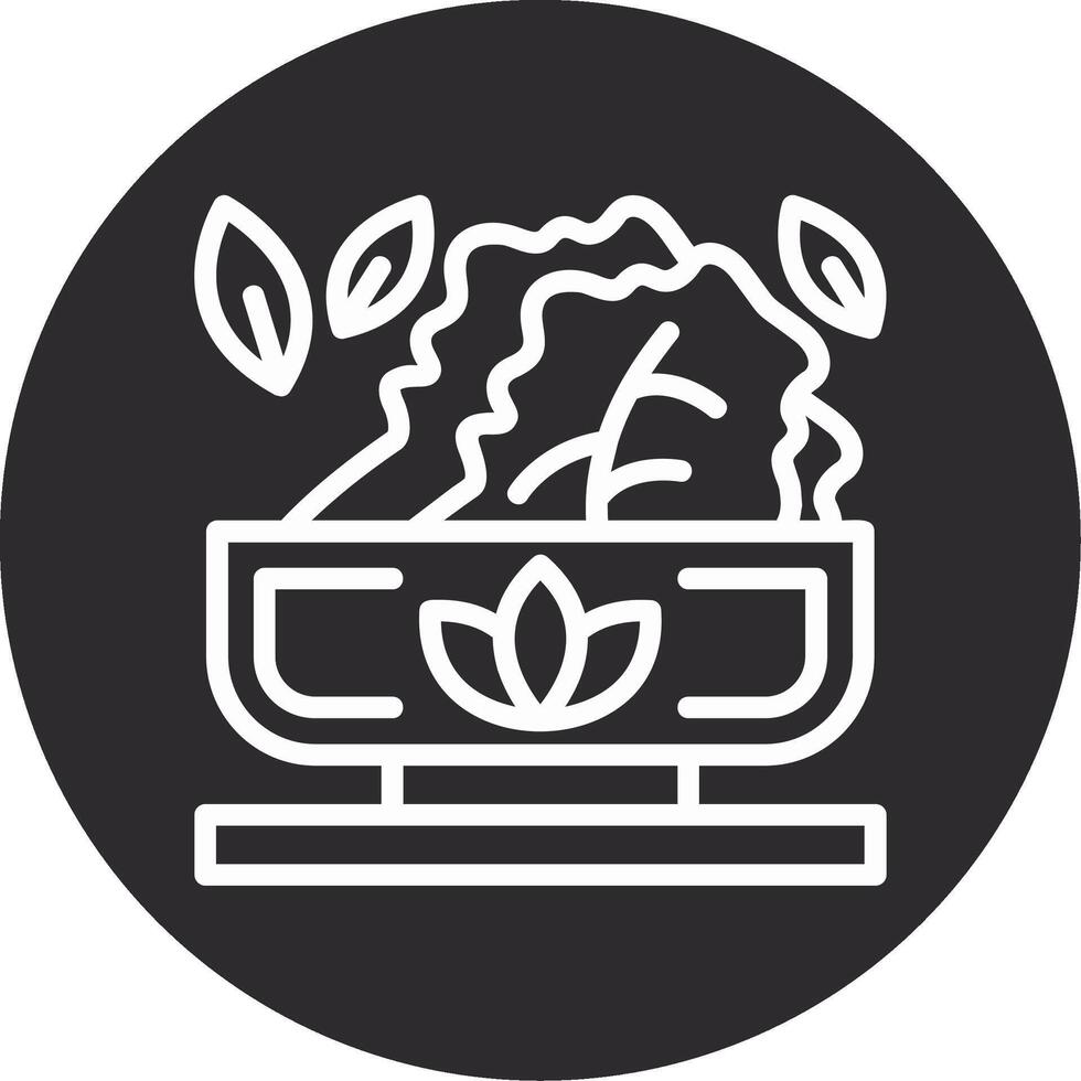 Plant-Based Inverted Icon vector